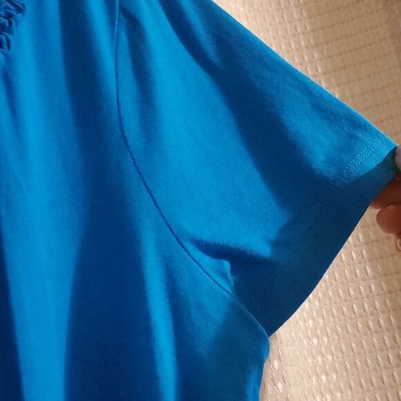 ST JOHN BAY WOMAN TEE BLUE XL USE - Picture 4 of 7